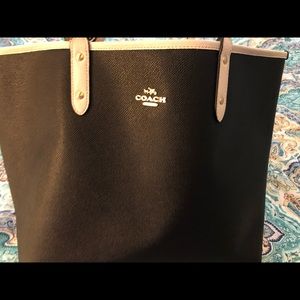 Black coach handbag